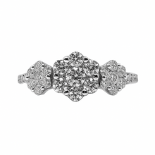 Cargar imagen en el visor de la galería, Anillo de Diamante 3 Flores
