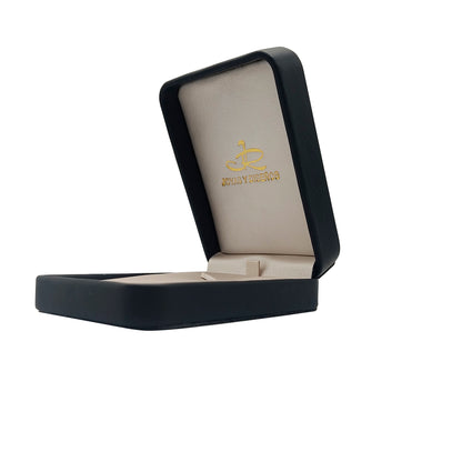 Cruz con circones en Oro 18k estilo Clavos