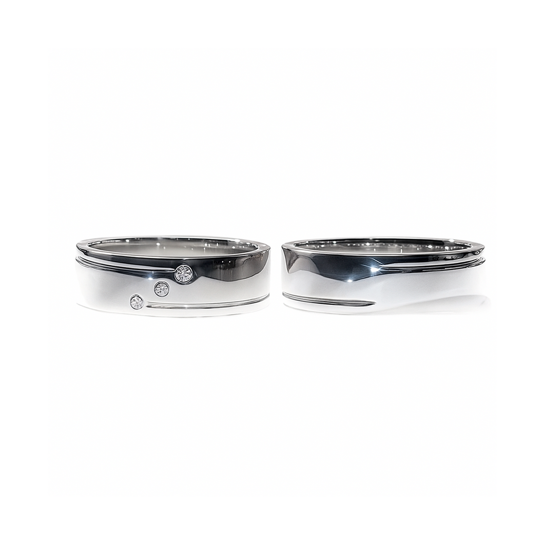 Argolla De Boda En Plata Precio Por Unidad + Estuche + Envio