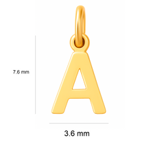 Cargar imagen en el visor de la galería, Dije Letra , Inicial Nombre en Arial Rounded mt  Oro 18K
