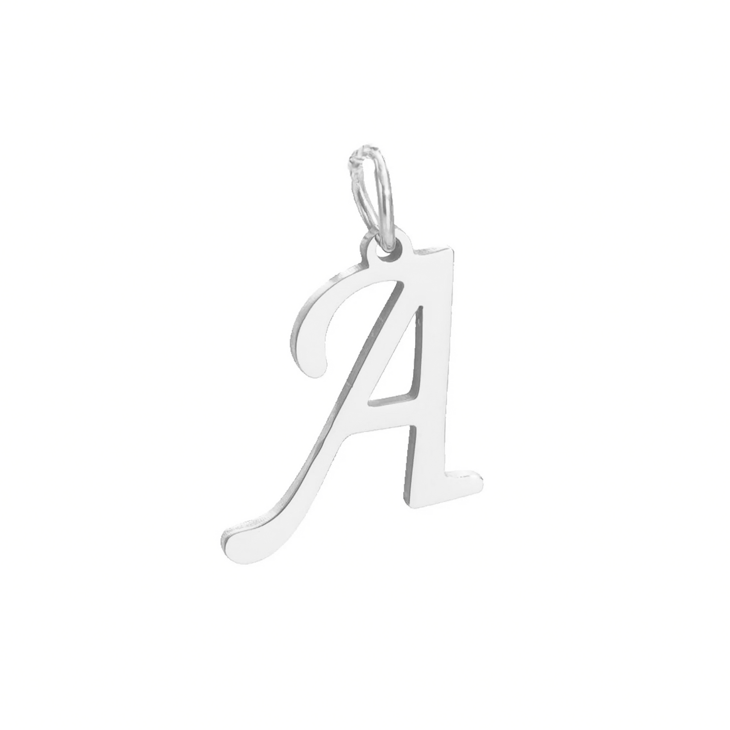 Dije Letra  , Inicial Nombre En Corsiva  Oro 18 K