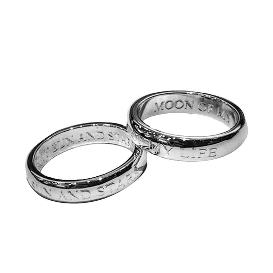 Argollas con Grabado en Plata