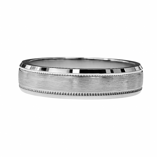 Argolla De Matrimonio En Plata Satinado 950c/u