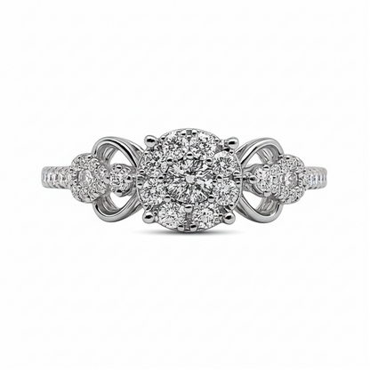 Anillo de Diamantes adornado