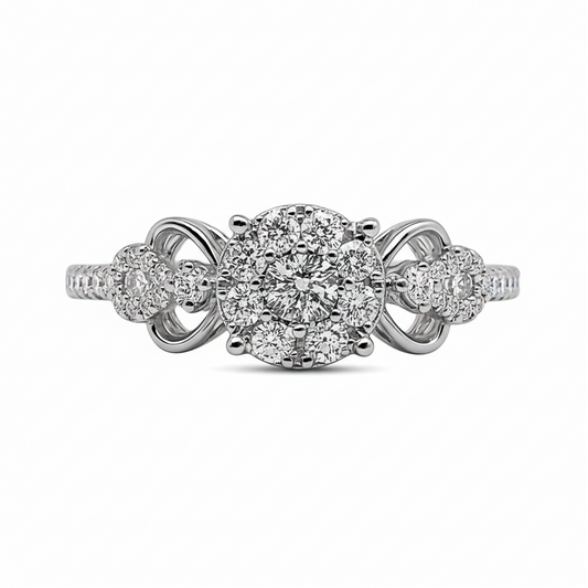 Anillo de Diamantes adornado