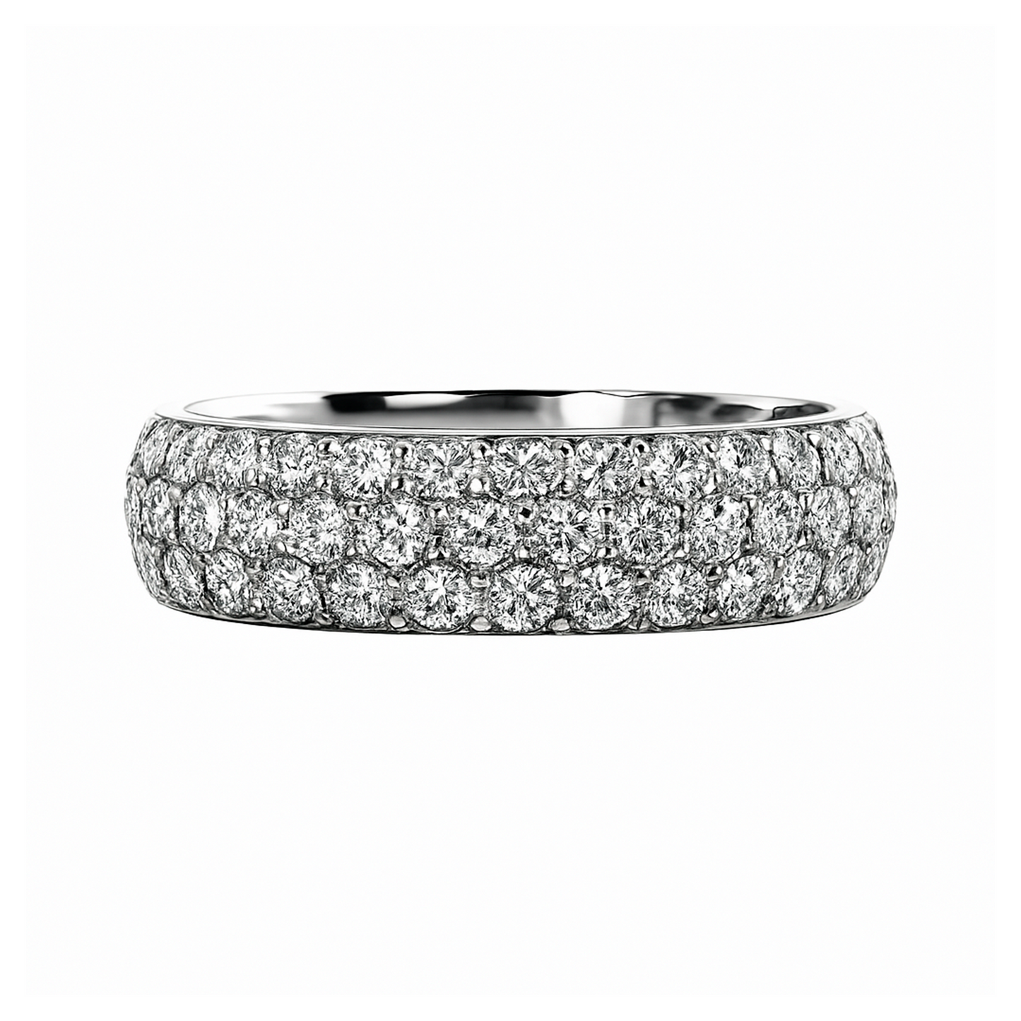 Anillo  en Platino Diadema con  Diamantes