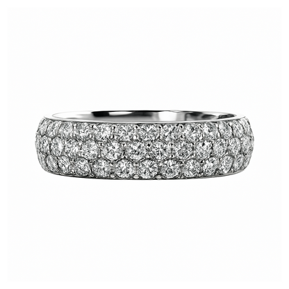 Anillo  en Platino Diadema con  Diamantes