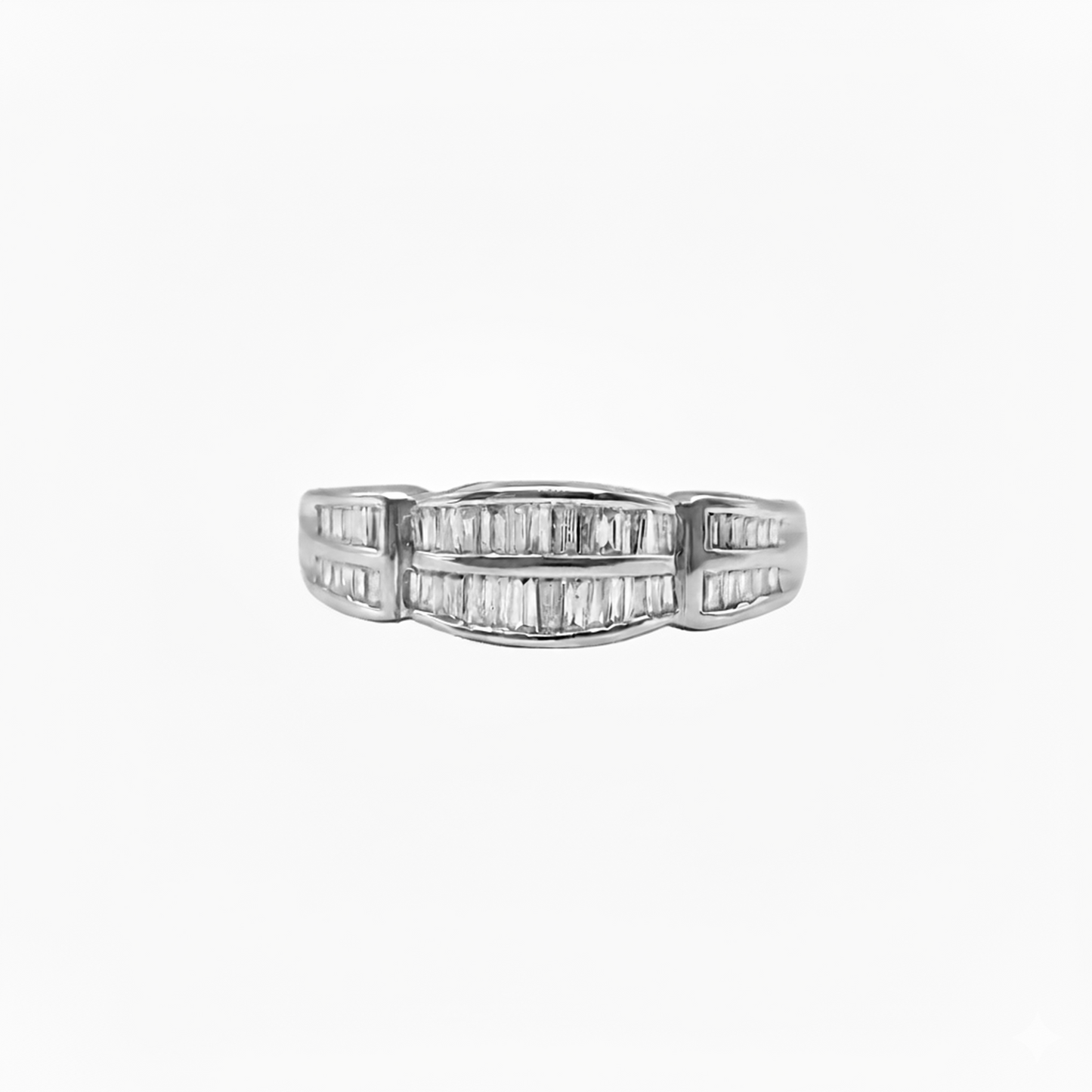 Cintillo de Baguettes Belt en Oro Blanco 18k con Diamantes