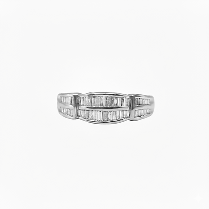 Cintillo de Baguettes Belt en Oro Blanco 18k con Diamantes