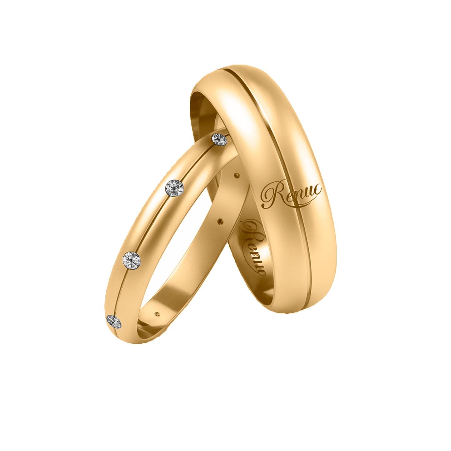 Argollas Alianzas De Matrimonio Oro Amarillo 18k C/u Joya