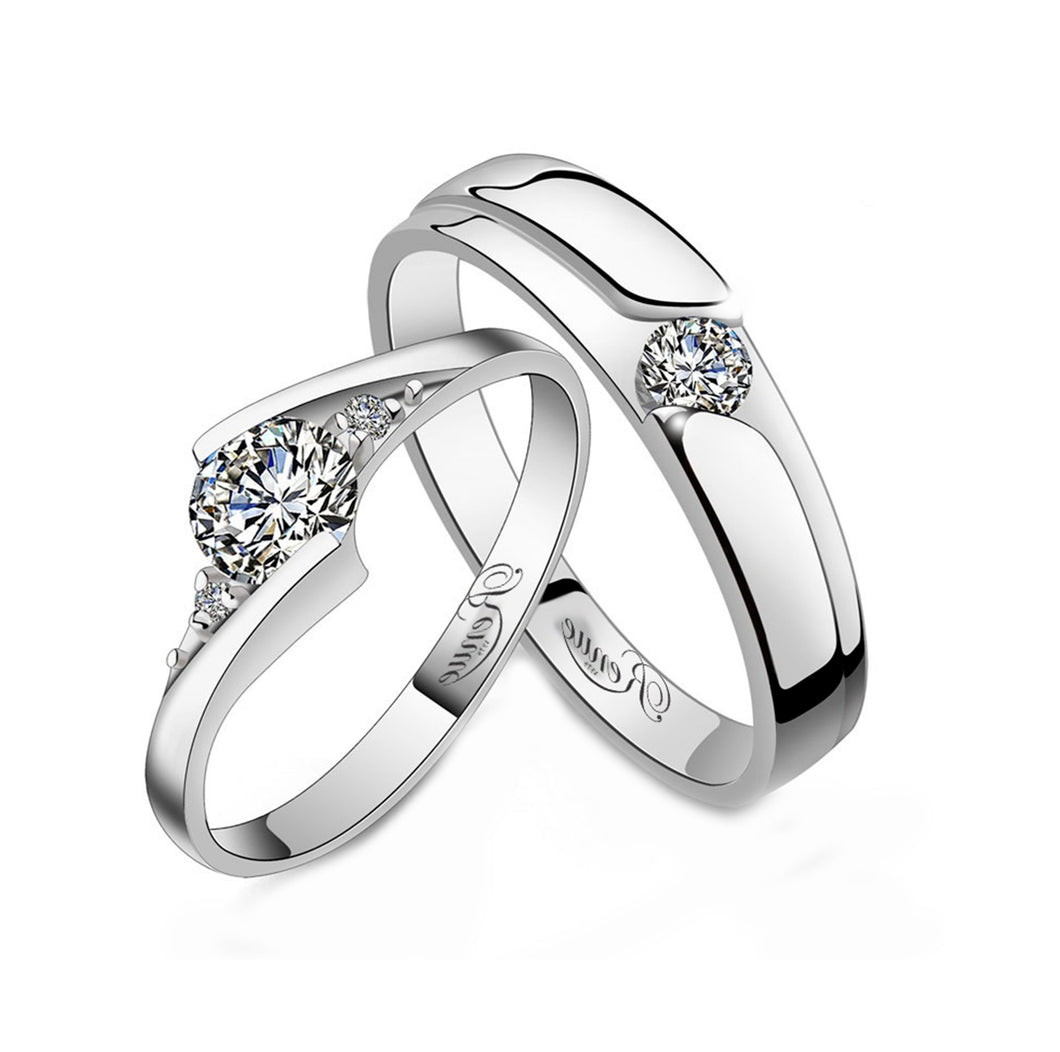 Anillos de Compromiso Modernos en Plata