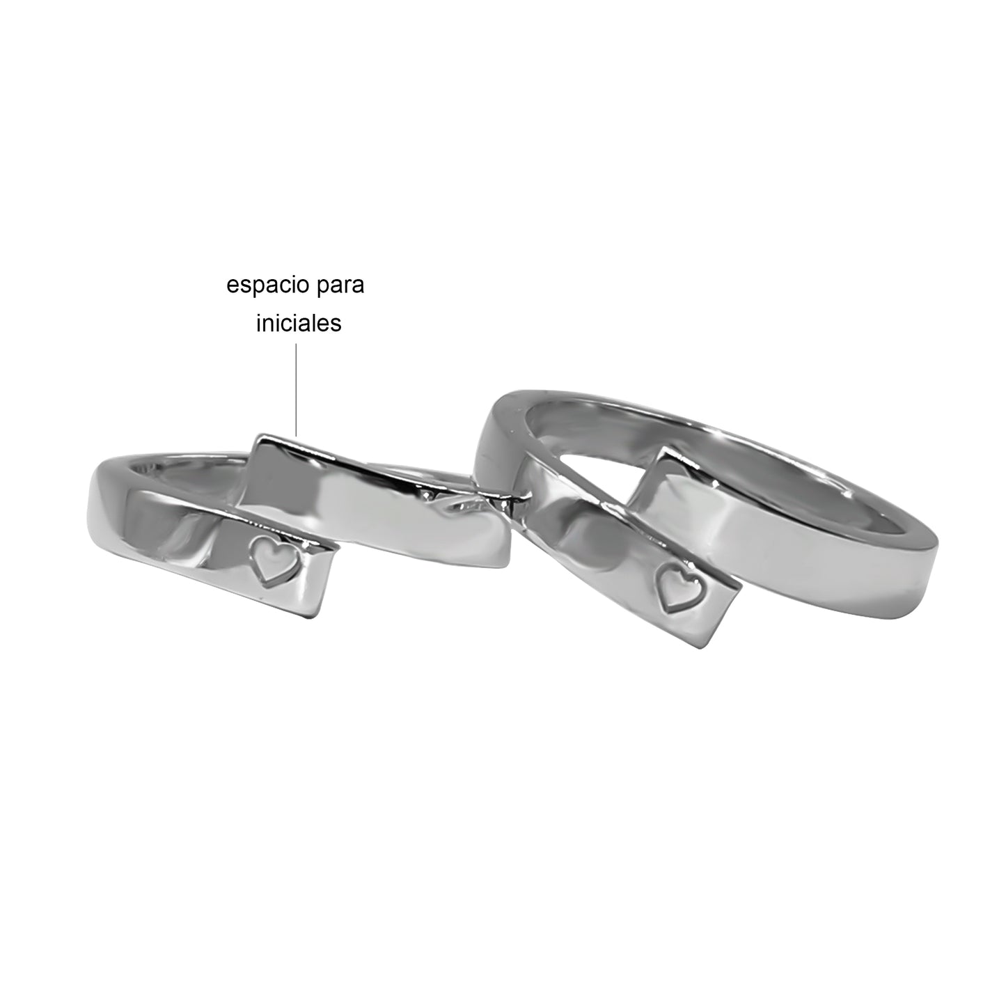 Argolla Para Matrimonio en Plata personalizados