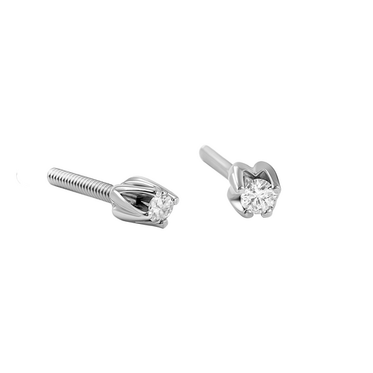 Topos  4  Uñas En Oro Blanco 18k