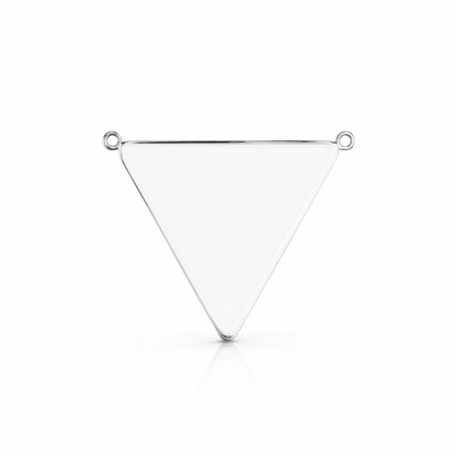 Placa Triangulo , Dije En Plata 925 Para Grabar