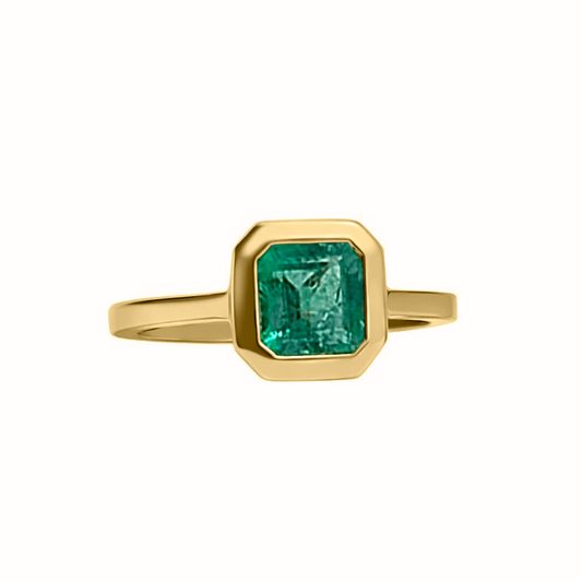 ANILLO SOLITARIO EN ORO AMARILLO 18K