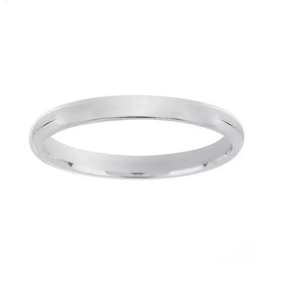 Argolla Compromiso Matrimonio 3mm En Plata Estilo Clásico