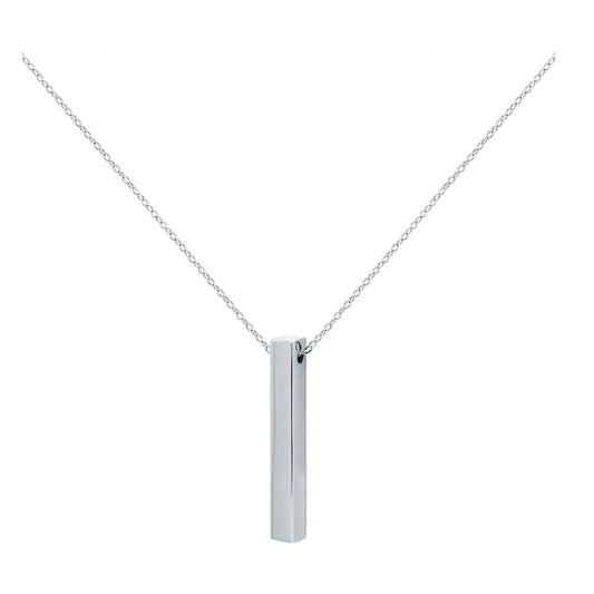 Placa con cadena  , Dije Cuadrado En Plata 925 Para Grabar