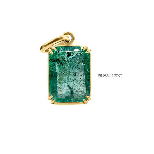 Dije Tubos Agarre en Punto de Alfiler Oro Amarillo 18k