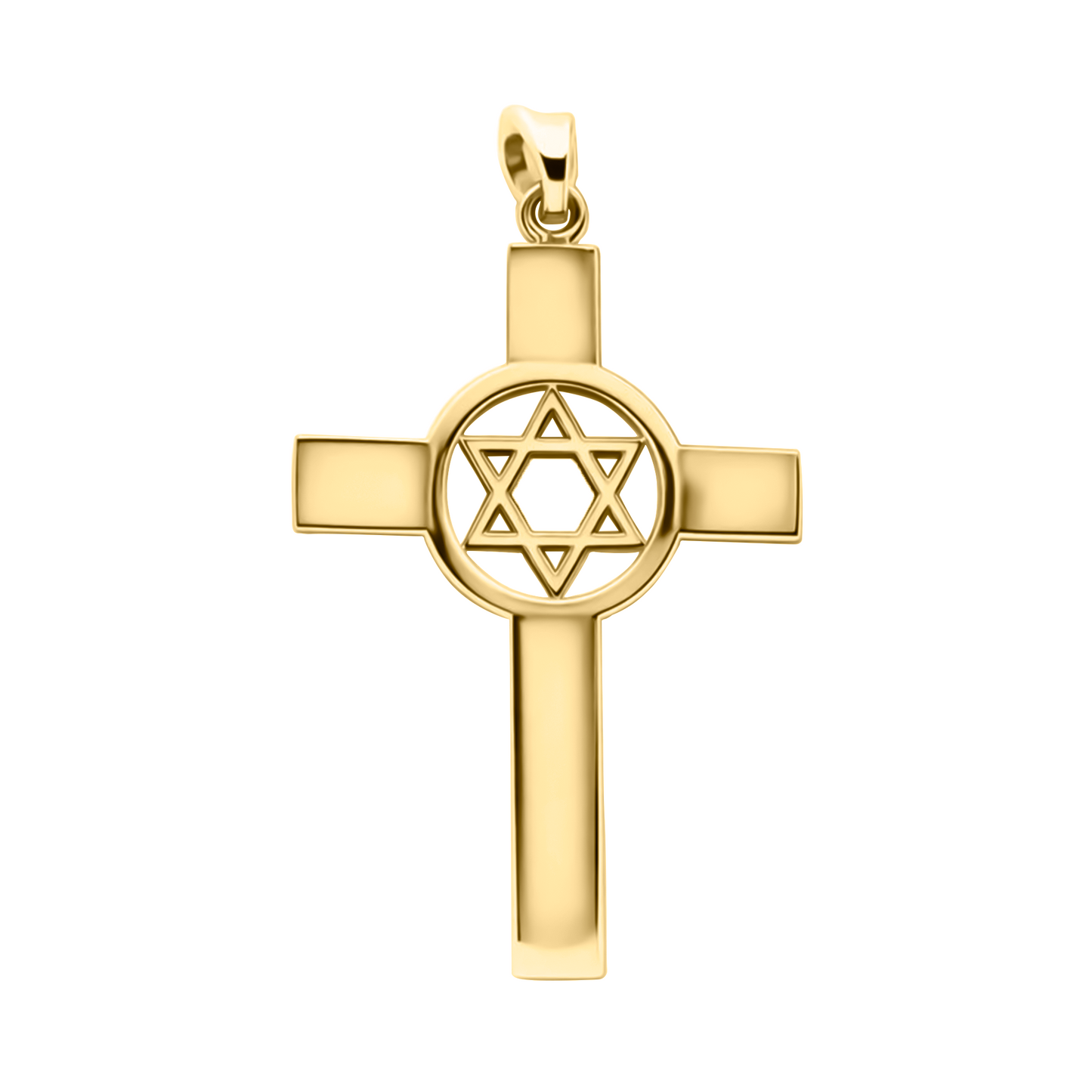 Cross Estrella en Oro Amarillo 18k