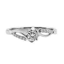 Cargar imagen en el visor de la galería, Anillo en Oro Blanco 18k con Diamante

