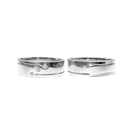 Argollas Anillos de Matrimonio Compromiso en Plata