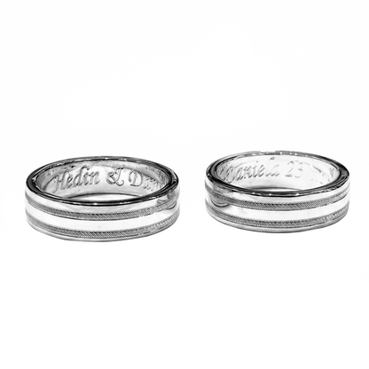 Argollas de Matrimonio grabado de Nombre en Plata precio x unidad