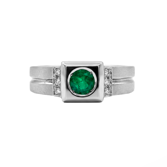 Anillo Cinturón Belt Esmeralda