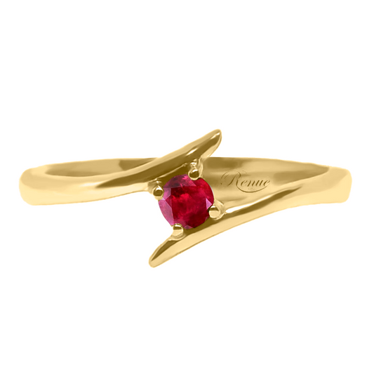 Anillo De Compromiso Oro 10k y 14k con circon