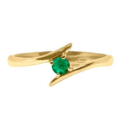 Anillo De Compromiso Oro 10k y 14k con circon