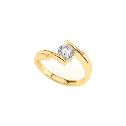 Anillo Compromiso Matrimonio oro 10k y 14k