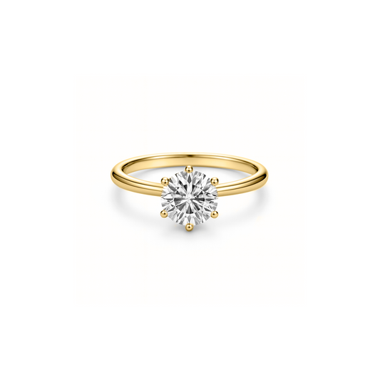 Anillo de Compromiso en Oro 10k