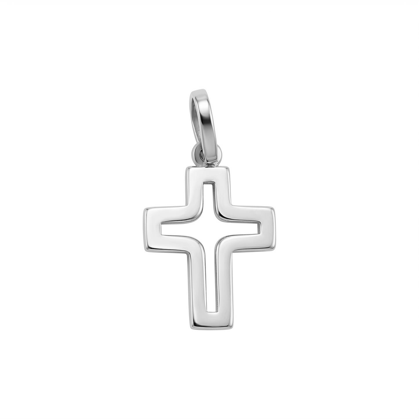 Dije Cruz vacía Oro  18k
