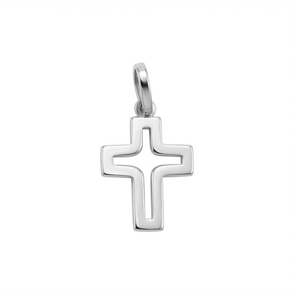 Dije Cruz vacía Oro  18k