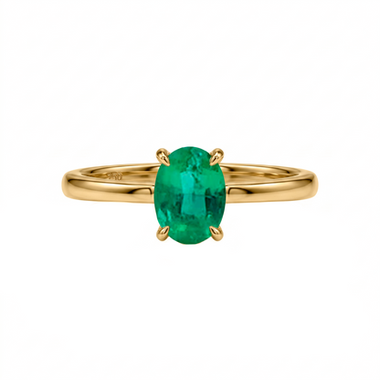 Anillo Ovalo Esmeralda Emerald Oval Ring
