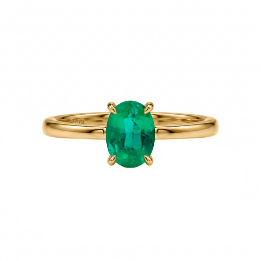 Anillo Ovalo Esmeralda Emerald Oval Ring