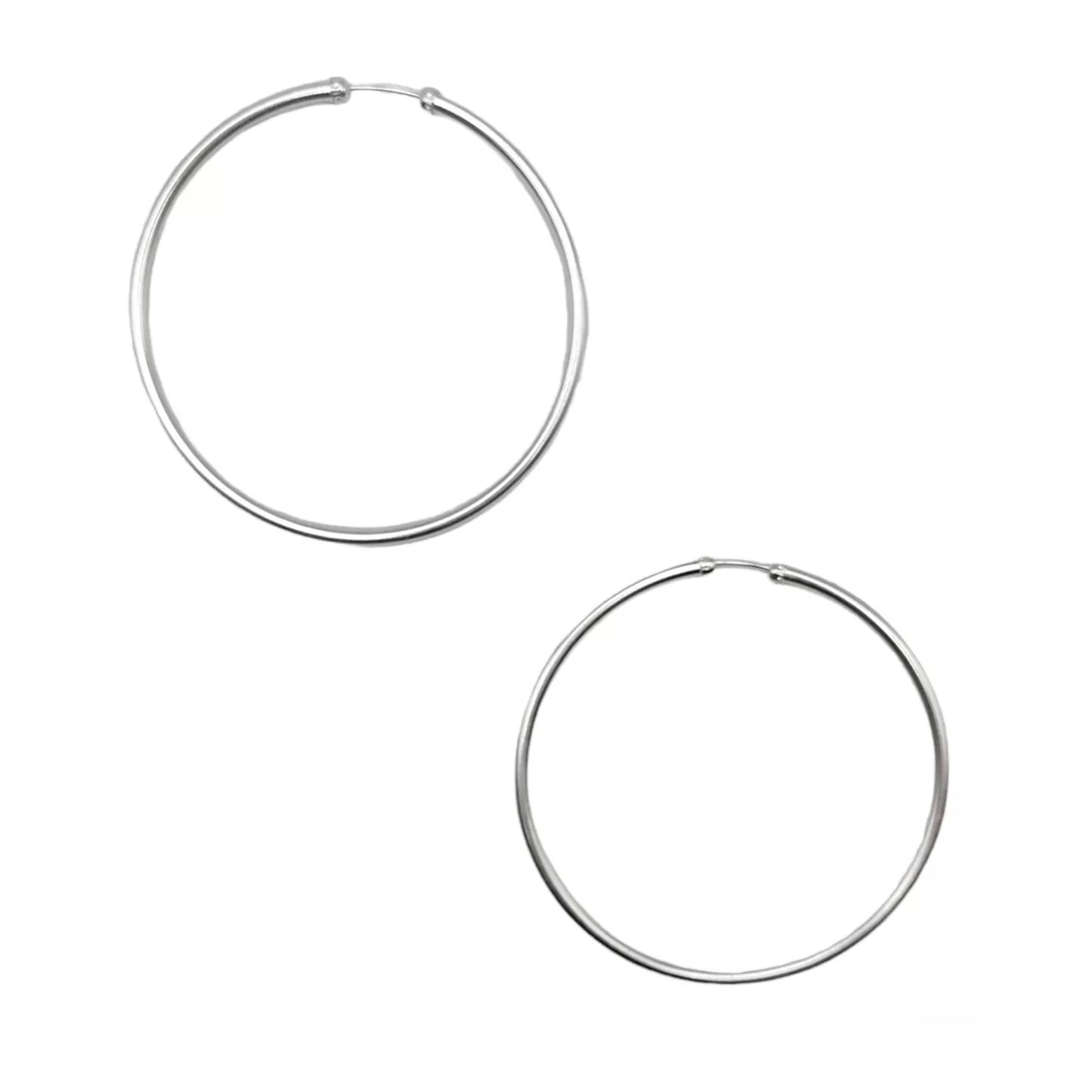 Candongas Clásicas En Plata 925