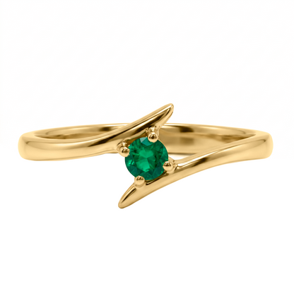 Anillo De Compromiso Oro 10k y 14k con circon