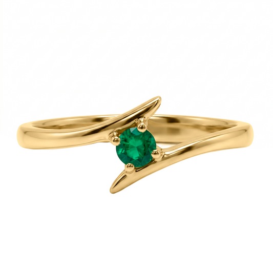 Anillo De Compromiso Oro 10k y 14k con circon