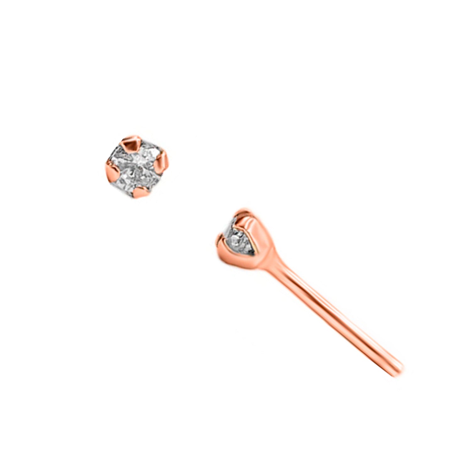 Topos 4 Uñas En Oro Rosado 18k