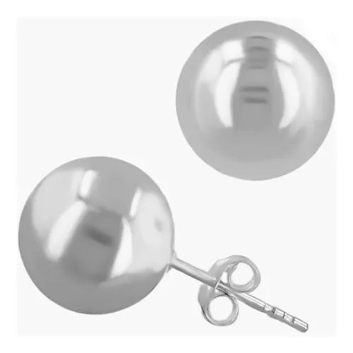 Pendientes De Bola En Plata 925/ Par, Para Mujer, Estuche