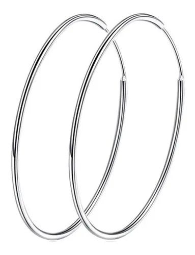 Candongas, Aretes Clasicos Plata Ley 925 Topos Dama, Mujer