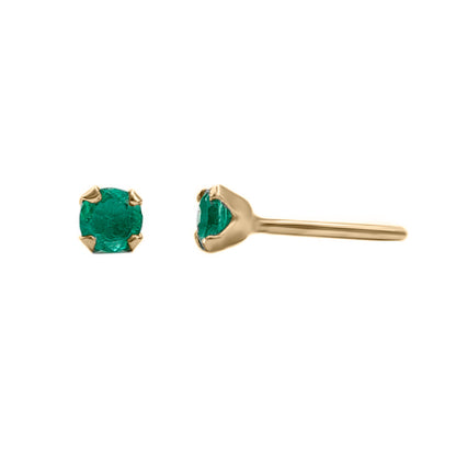 Topos 4 Uñas En Oro Amarillo 18k Esm 3.7 Mm