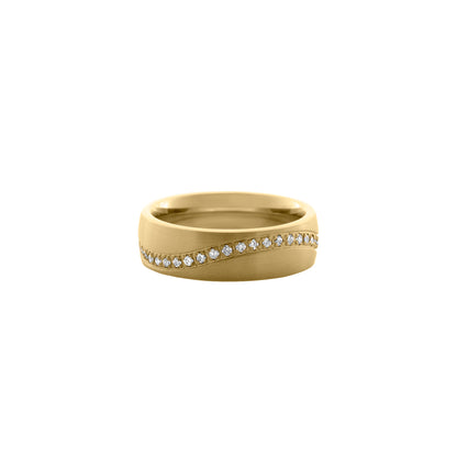 Anillo Matrimonio: Oro  18 K Con Zircón