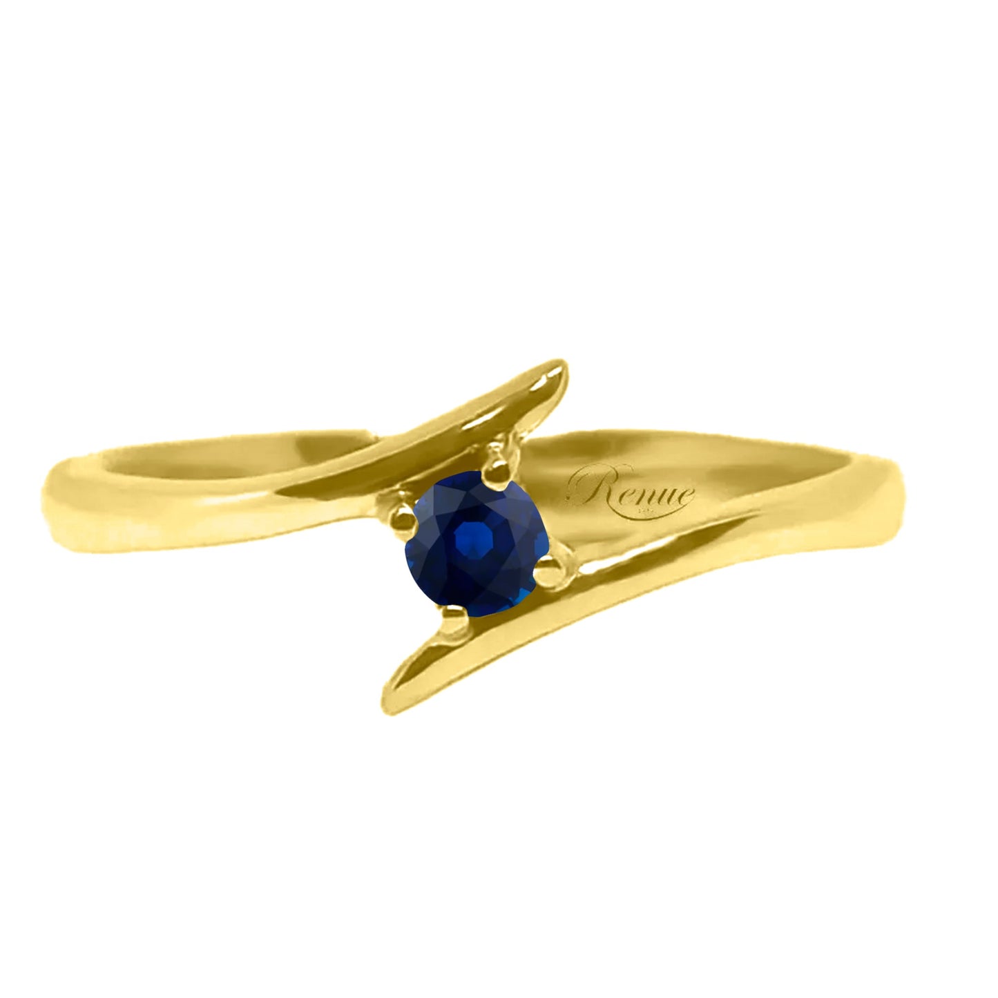 Anillo De Compromiso Oro amarillo 18 K con Gema de 0.08 Cts aprox
