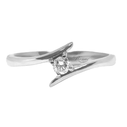 Anillo De Compromiso Plata 950 con Gema