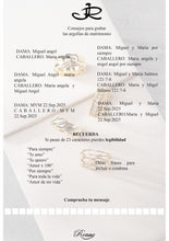 Cargar imagen en el visor de la galería, Anillo Matrimonio en cruz : Plata 950 Con Zircón, Efecto Oro Blanco
