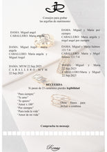 Cargar imagen en el visor de la galería, Anillo Matrimonio: Plata Ley 950 Y Zircon, Efecto Oro Blanco
