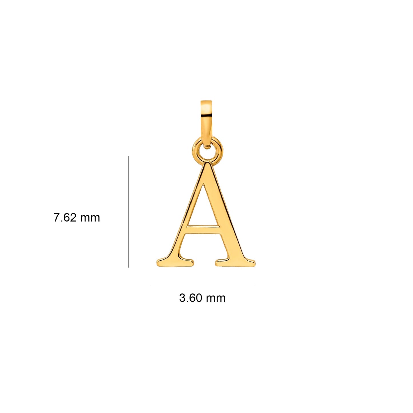 Dije Letra  , Inicial Nombre En Book Antigua Oro 18 K