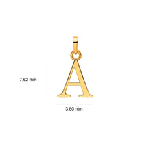 Cargar imagen en el visor de la galería, Dije Letra  , Inicial Nombre En Book Antigua Oro 18 K
