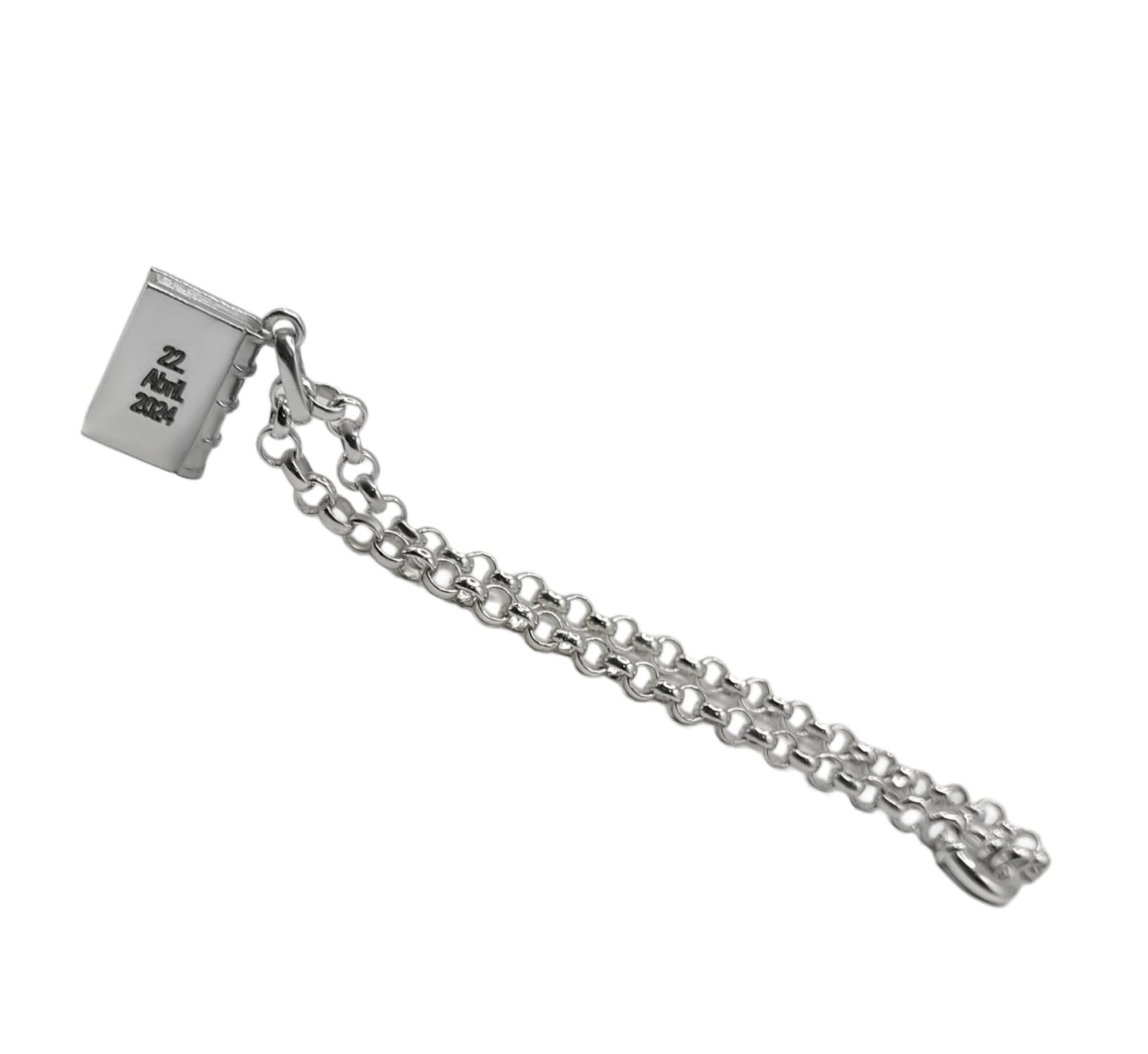 Pulsera Chamrs Libro, En Plata 950